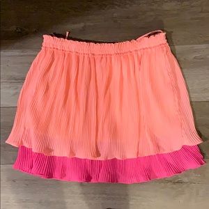 Strapless peach/pink shirt